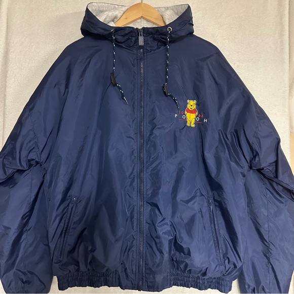 The Disney Store Jackets & Blazers - The Disney Store 1966 Navy Blue Winnie the Pooh Windbreaker Jacket Size XL Women